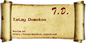 Tatay Domokos névjegykártya